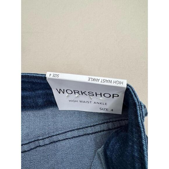 WORKSHOP Republic Jeans Womens Size 4 Blue High Waist Ankle Stretch Casual - Picture 7 of 10